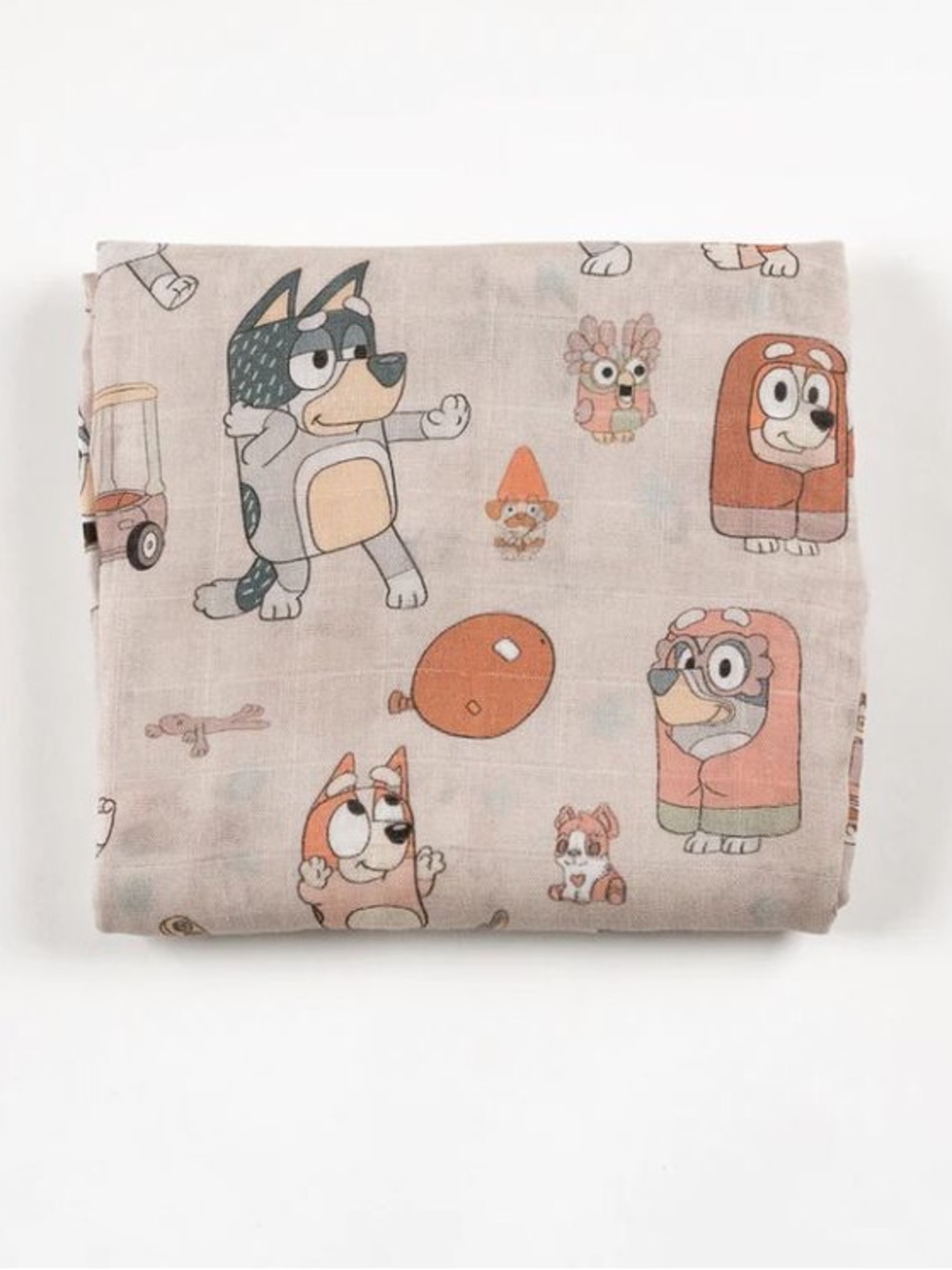 Ellie Sue Bluey Bamboo Muslin 47x47 Blanket